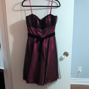 Hannah S Red and Black Dress